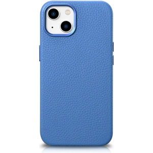 Kup Etui iCarer Litchi Premium Leather MagSafe Apple iPhone 14 světle modrý - ICR363 - {ean13} - Sklep Home Screen