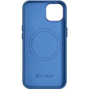 Kup Etui iCarer Litchi Premium Leather MagSafe Apple iPhone 14 světle modrý - ICR363 - {ean13} - Sklep Home Screen