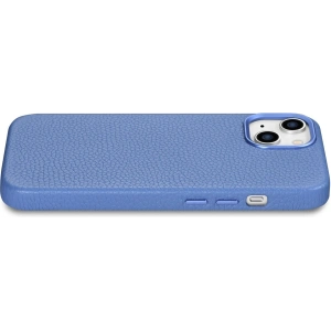 Kup Etui iCarer Litchi Premium Leather MagSafe Apple iPhone 14 světle modrý - ICR363 - {ean13} - Sklep Home Screen