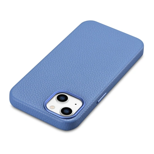Kup Etui iCarer Litchi Premium Leather MagSafe Apple iPhone 14 világoskék - ICR363 - {ean13} - Sklep Home Screen