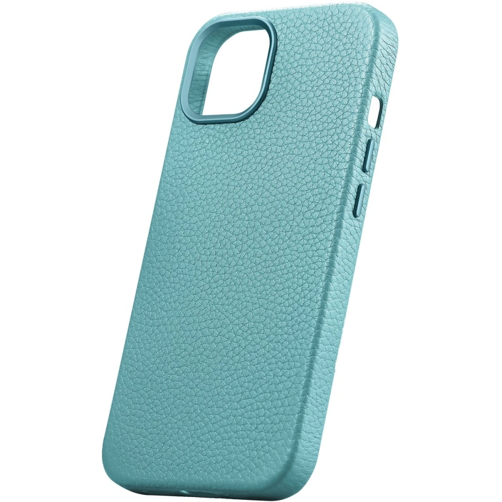 Etui iCarer Litchi Premium Leather MagSafe Apple iPhone 14 zielony