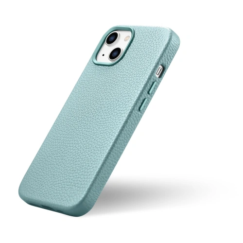 Kup Etui iCarer Litchi Premium Leather MagSafe Apple iPhone 14 zöld - ICR364 - {ean13} - Sklep Home Screen