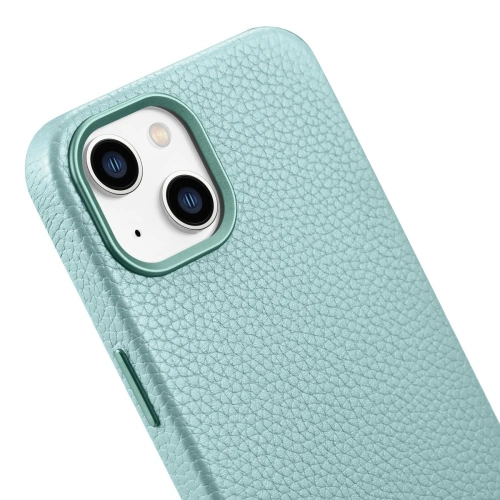 Kup Etui iCarer Litchi Premium Leather MagSafe Apple iPhone 14 zöld - ICR364 - {ean13} - Sklep Home Screen