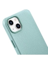 Kup Etui iCarer Litchi Premium Leather MagSafe Apple iPhone 14 zöld - ICR364 - {ean13} - Sklep Home Screen