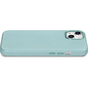 Kup Etui iCarer Litchi Premium Leather MagSafe Apple iPhone 14 zelený - ICR364 - {ean13} - Sklep Home Screen