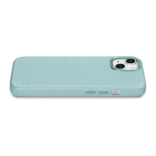 Kup Etui iCarer Litchi Premium Leather MagSafe Apple iPhone 14 zöld - ICR364 - {ean13} - Sklep Home Screen