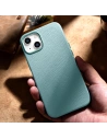 Kup Etui iCarer Litchi Premium Leather MagSafe Apple iPhone 14 zöld - ICR364 - {ean13} - Sklep Home Screen