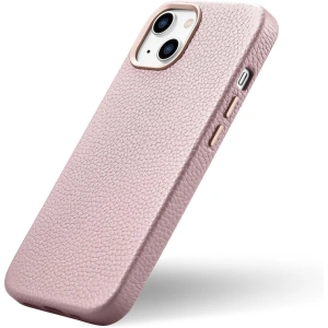 Kup Etui iCarer Litchi Premium Leather MagSafe Apple iPhone 14 růžové - ICR365 - {ean13} - Sklep Home Screen