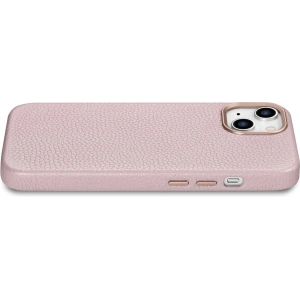 Kup Etui iCarer Litchi Premium Leather MagSafe Apple iPhone 14 różowy - ICR365 - {ean13} - Sklep Home Screen