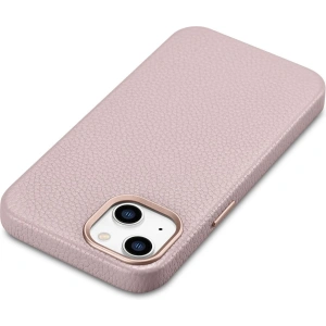 Kup Etui iCarer Litchi Premium Leather MagSafe Apple iPhone 14 růžové - ICR365 - {ean13} - Sklep Home Screen