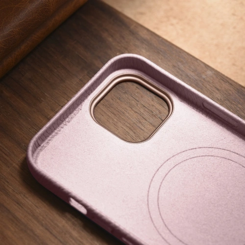 Kup Case iCarer Litchi Premium Leder MagSafe Apple iPhone 14 rosa - ICR365 - {ean13} - Sklep Home Screen