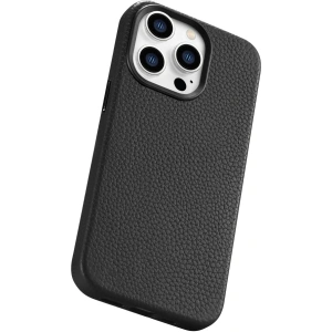 Kup Etui iCarer Litchi Premium Leather MagSafe Apple iPhone 14 Pro černý - ICR366 - {ean13} - Sklep Home Screen