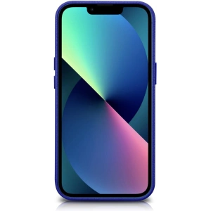 Kup Etui iCarer Litchi Premium Leather MagSafe Apple iPhone 14 Pro tmavě modrá - ICR367 - {ean13} - Sklep Home Screen