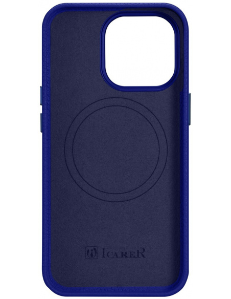 Case iCarer Litchi Premium Leather with MagSafe iPhone 14 Pro