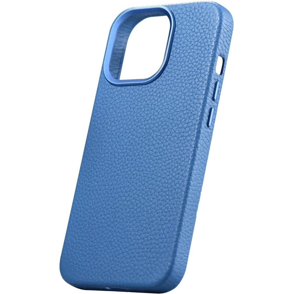 Etui iCarer Litchi Premium Leather MagSafe Apple iPhone 14 Pro jasnoniebieski