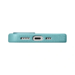 Kup Etui iCarer Litchi Premium Leather MagSafe Apple iPhone 14 Plus / 15 Plus zelená - ICR374 - {ean13} - Sklep Home Screen