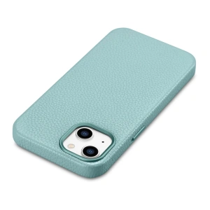 Kup Etui iCarer Litchi Premium Leather MagSafe Apple iPhone 14 Plus / 15 Plus zelená - ICR374 - {ean13} - Sklep Home Screen