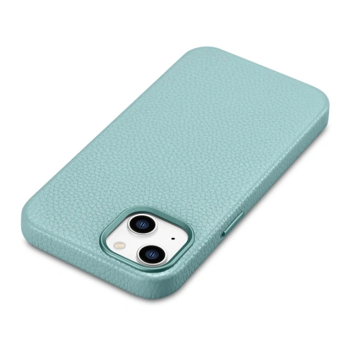 Kup Case iCarer Litchi Premium Leder MagSafe Apple iPhone 14 Plus / 15 Plus grün - ICR374 - {ean13} - Sklep Home Screen