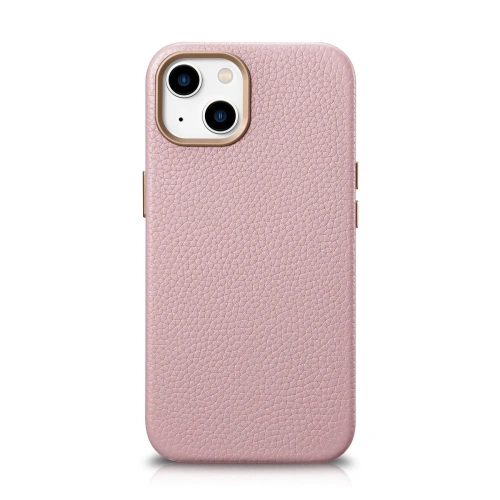 Kup Case iCarer Litchi Premium Leder MagSafe Apple iPhone 14 Plus / 15 Plus rosa - ICR375 - {ean13} - Sklep Home Screen