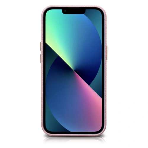 Kup Etui iCarer Litchi Premium Leather MagSafe Apple iPhone 14 Plus / 15 Plus růžový - ICR375 - {ean13} - Sklep Home Screen