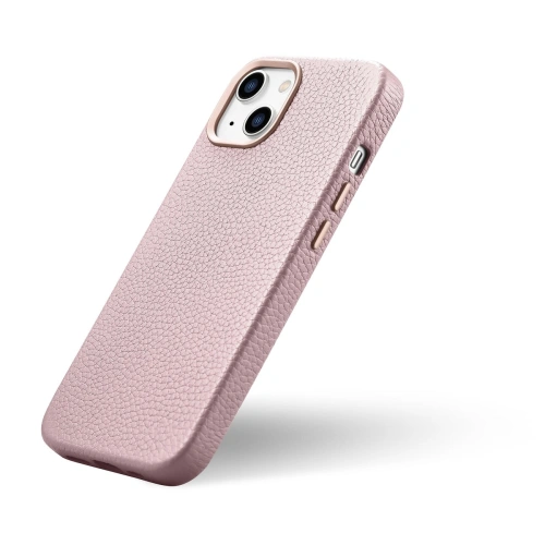 Kup Case iCarer Litchi Premium Leder MagSafe Apple iPhone 14 Plus / 15 Plus rosa - ICR375 - {ean13} - Sklep Home Screen