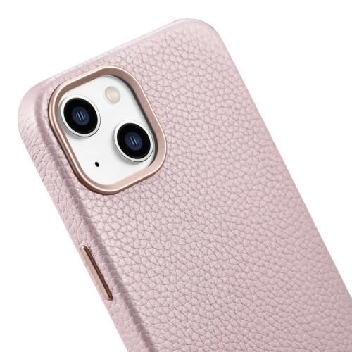 Kup Case iCarer Litchi Premium Leder MagSafe Apple iPhone 14 Plus / 15 Plus rosa - ICR375 - {ean13} - Sklep Home Screen