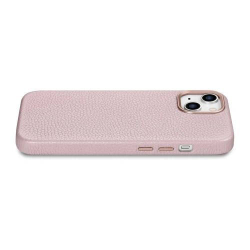 Kup Case iCarer Litchi Premium Leder MagSafe Apple iPhone 14 Plus / 15 Plus rosa - ICR375 - {ean13} - Sklep Home Screen