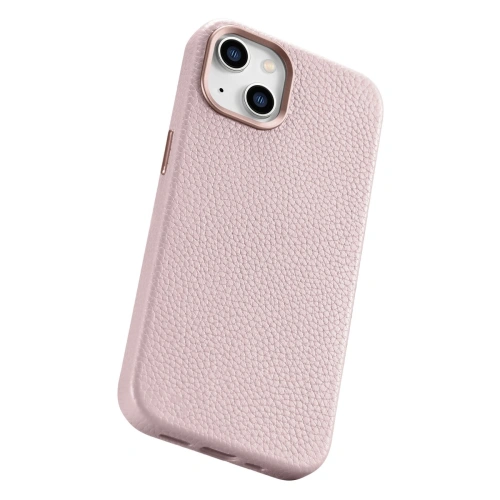 Kup Case iCarer Litchi Premium Leder MagSafe Apple iPhone 14 Plus / 15 Plus rosa - ICR375 - {ean13} - Sklep Home Screen
