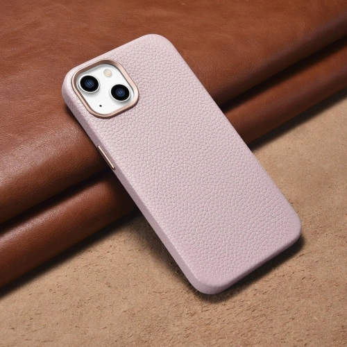 Kup Case iCarer Litchi Premium Leder MagSafe Apple iPhone 14 Plus / 15 Plus rosa - ICR375 - {ean13} - Sklep Home Screen