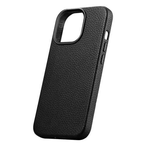 Kup Etui iCarer Litchi Premium Bőr MagSafe Apple iPhone 14 Pro Max fekete - ICR376 - {ean13} - Sklep Home Screen