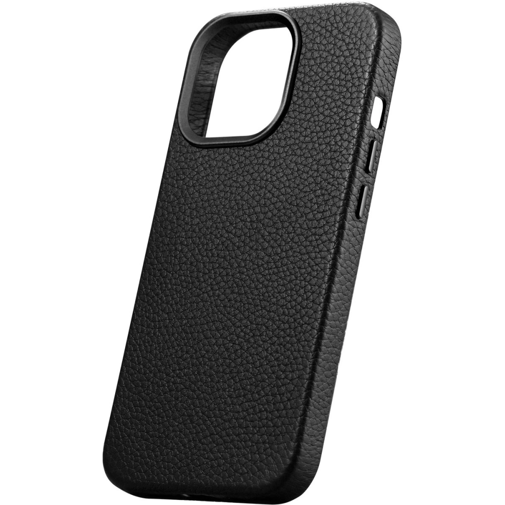 Etui iCarer Litchi Premium Leather MagSafe Apple iPhone 14 Pro Max czarny