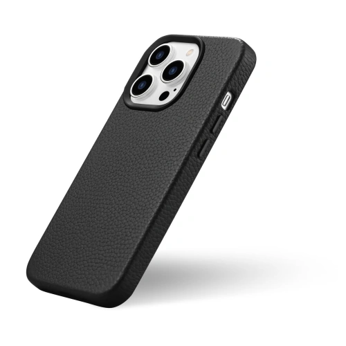 Kup Case iCarer Litchi Premium Leder MagSafe Apple iPhone 14 Pro Max schwarz - ICR376 - {ean13} - Sklep Home Screen