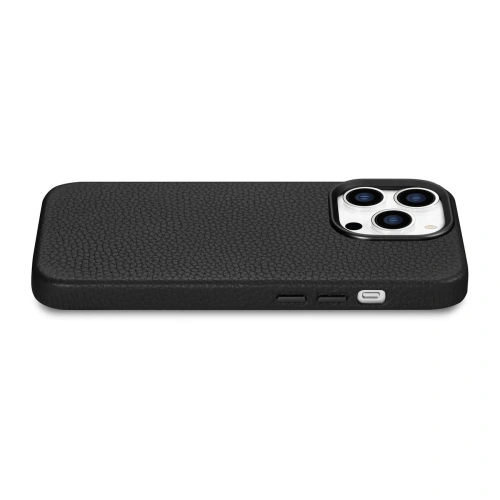 Kup Etui iCarer Litchi Premium Bőr MagSafe Apple iPhone 14 Pro Max fekete - ICR376 - {ean13} - Sklep Home Screen