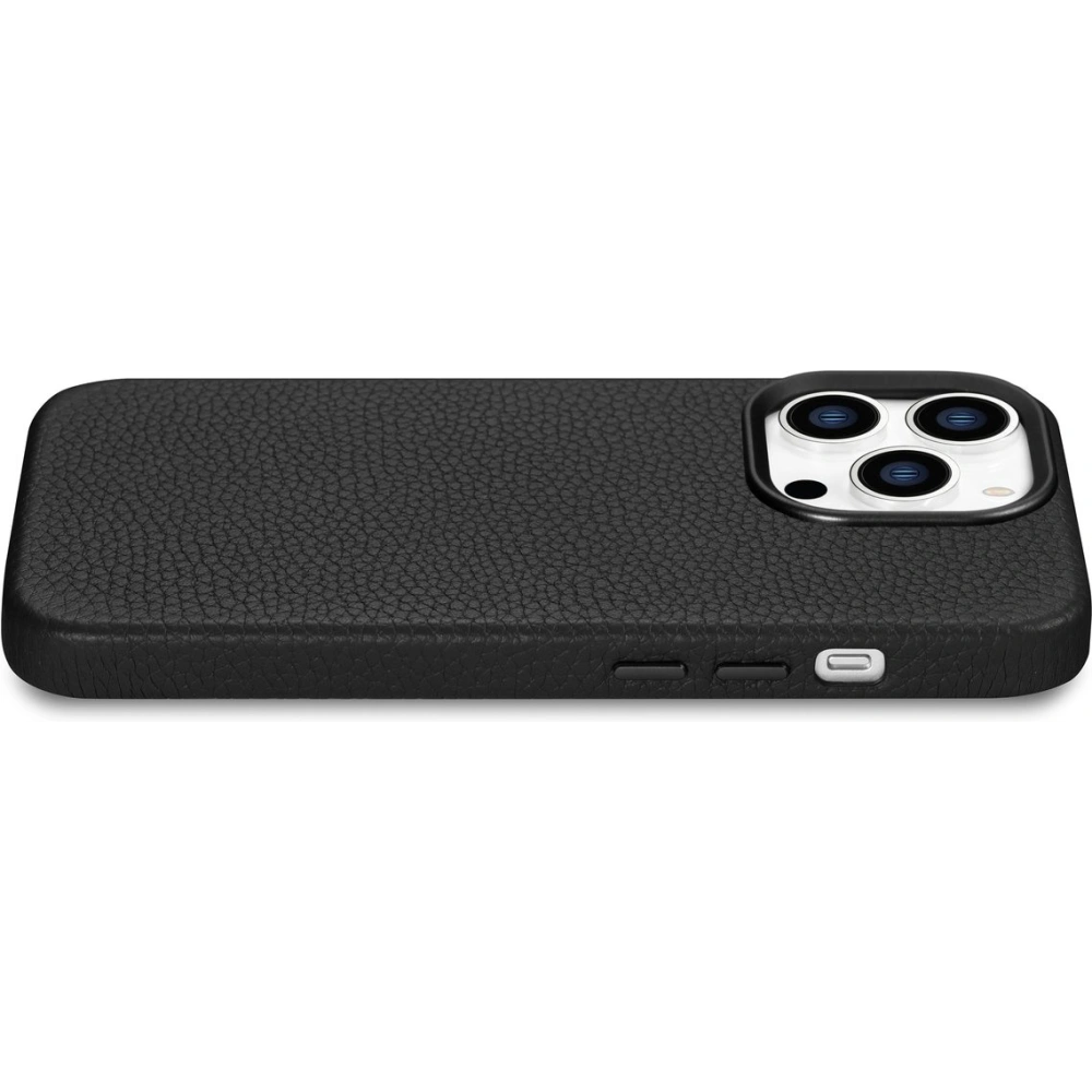 Etui iCarer Litchi Premium Leather MagSafe Apple iPhone 14 Pro Max czarny