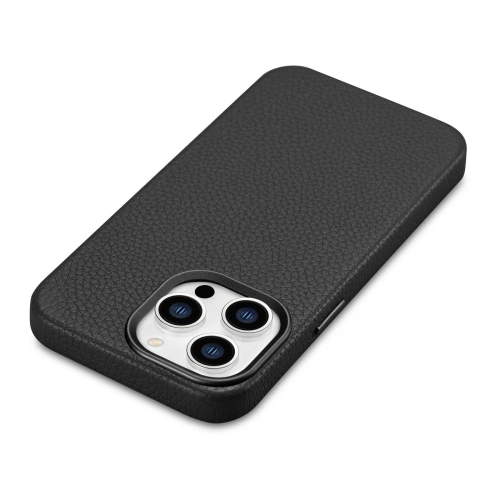 Kup Etui iCarer Litchi Premium Bőr MagSafe Apple iPhone 14 Pro Max fekete - ICR376 - {ean13} - Sklep Home Screen
