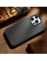 Kup Etui iCarer Litchi Premium Bőr MagSafe Apple iPhone 14 Pro Max fekete - ICR376 - {ean13} - Sklep Home Screen