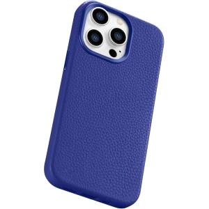 Kup Etui iCarer Litchi Premium Leather MagSafe Apple iPhone 14 Pro Max tmavě modrá - ICR377 - {ean13} - Sklep Home Screen