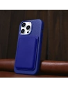 Kup Case iCarer Litchi Premium Leder MagSafe Apple iPhone 14 Pro Max dunkelblau - ICR377 - {ean13} - Sklep Home Screen