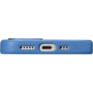 Kup Etui iCarer Litchi Premium Leather MagSafe Apple iPhone 14 Pro Max jasně modrý - ICR378 - {ean13} - Sklep Home Screen