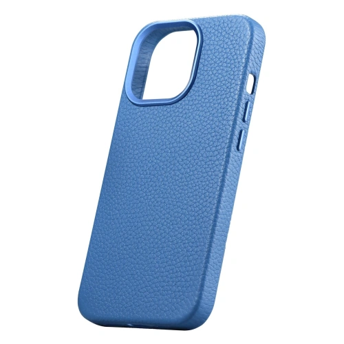 Kup Case iCarer Litchi Premium Leder MagSafe Apple iPhone 14 Pro Max hellblau - ICR378 - {ean13} - Sklep Home Screen