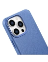 Kup Case iCarer Litchi Premium Leder MagSafe Apple iPhone 14 Pro Max hellblau - ICR378 - {ean13} - Sklep Home Screen