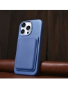 Kup Case iCarer Litchi Premium Leder MagSafe Apple iPhone 14 Pro Max hellblau - ICR378 - {ean13} - Sklep Home Screen