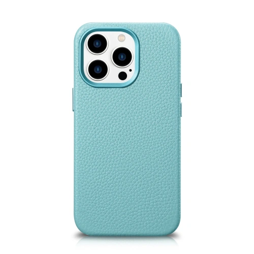 Kup Etui iCarer Litchi Premium Leather MagSafe Apple iPhone 14 Pro Max zöld - ICR379 - {ean13} - Sklep Home Screen