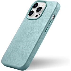 Kup Etui iCarer Litchi Premium Leather MagSafe Apple iPhone 14 Pro Max zelená - ICR379 - {ean13} - Sklep Home Screen