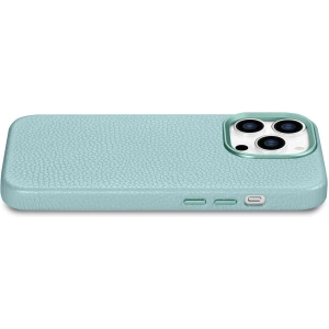 Kup Etui iCarer Litchi Premium Leather MagSafe Apple iPhone 14 Pro Max zelená - ICR379 - {ean13} - Sklep Home Screen