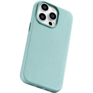 Kup Etui iCarer Litchi Premium Leather MagSafe Apple iPhone 14 Pro Max zelená - ICR379 - {ean13} - Sklep Home Screen