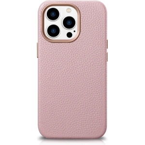 Kup Etui iCarer Litchi Premium Leather MagSafe Apple iPhone 14 Pro Max růžový - ICR380 - {ean13} - Sklep Home Screen