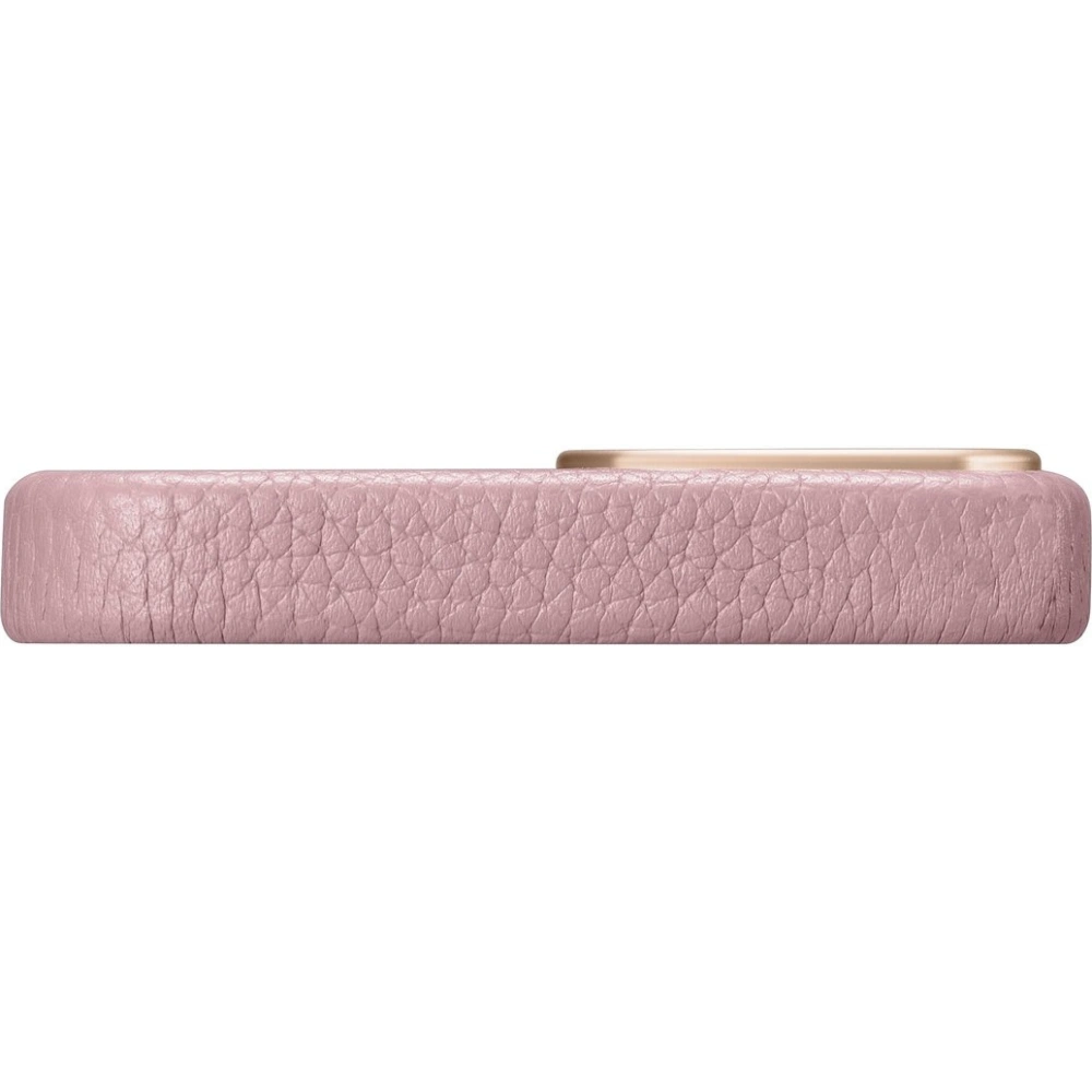 Etui iCarer Litchi Premium Leather MagSafe Apple iPhone 14 Pro Max różowy