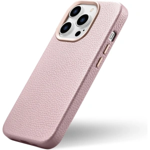 Kup Etui iCarer Litchi Premium Leather MagSafe Apple iPhone 14 Pro Max růžový - ICR380 - {ean13} - Sklep Home Screen