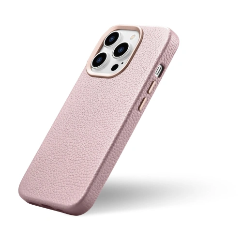 Kup Case iCarer Litchi Premium Leder MagSafe Apple iPhone 14 Pro Max rosa - ICR380 - {ean13} - Sklep Home Screen